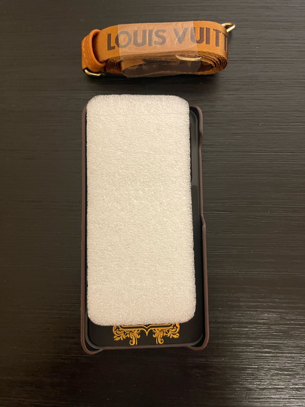 Samsung s25 regular Card Phone Case - Brown & Tan with detachable strap - Picture 5 of 5
